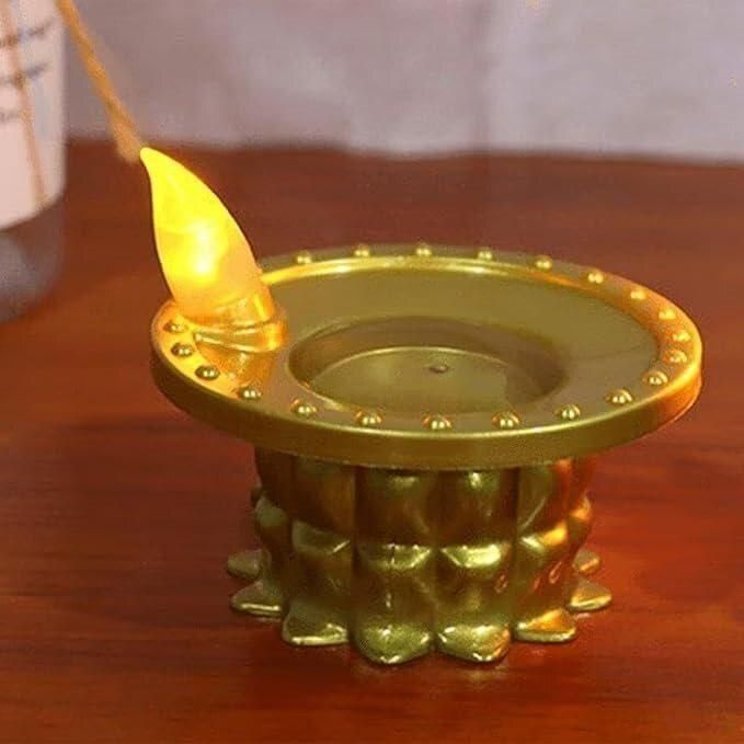 AuraGlow Water Pouring Diya LED Light - Festive Centerpiece