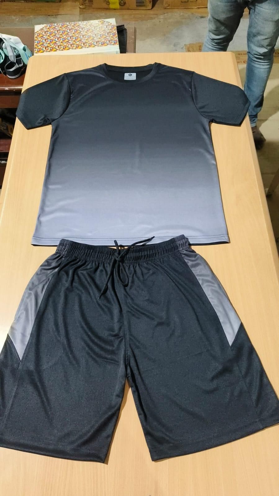 Brand Men's Jersey T Shirt And Bottom Set - Slim Fit