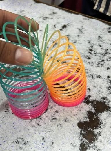 Magic Rainbow Spring Toy Multicolor Plastic Fun Gadget