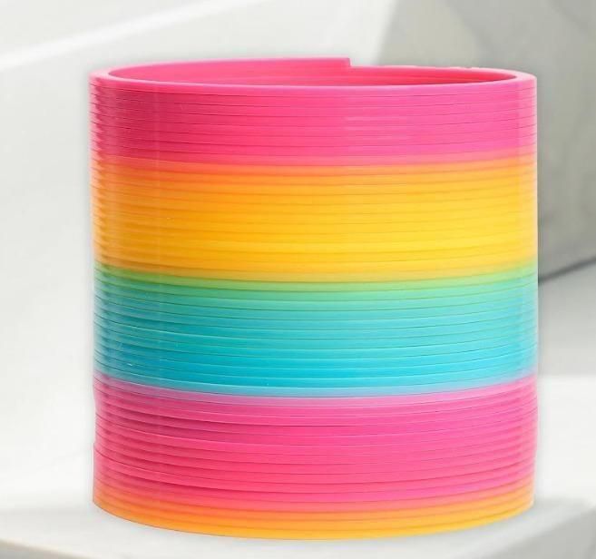 Magic Rainbow Spring Toy Multicolor Plastic Fun Gadget