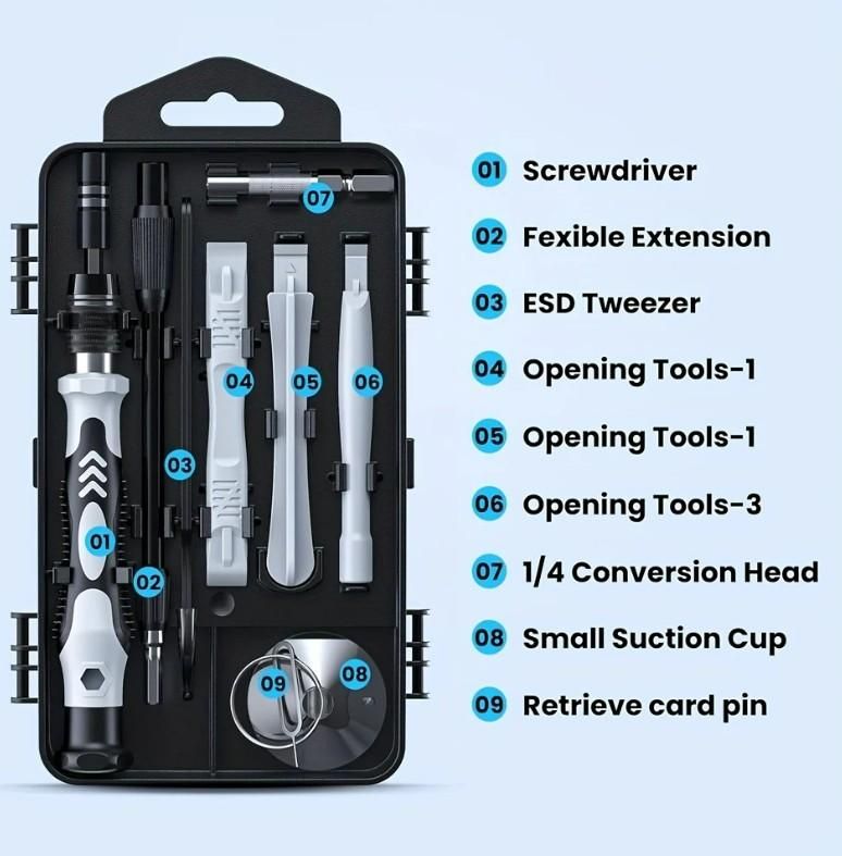 115 in 1 Screwdriver Set with Premium Build Quality.