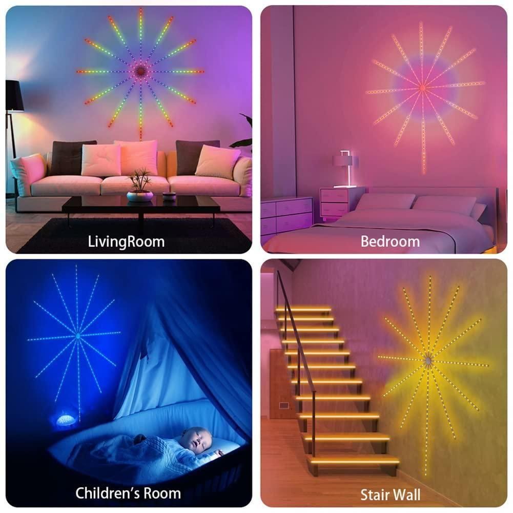 NovaGlow LED Fireworks Light - Safe USB Powered Multicolor