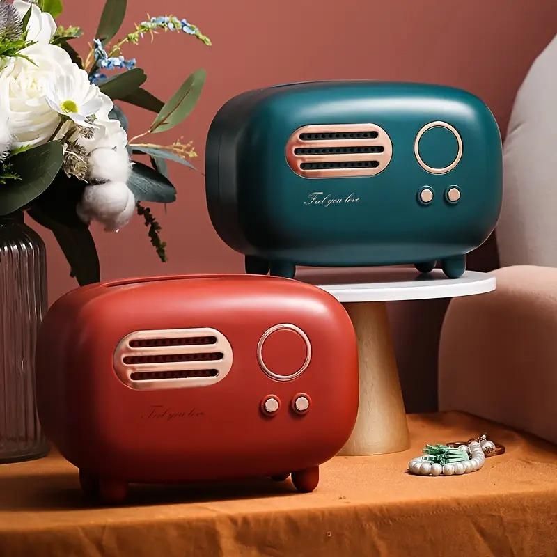 RetroNest Vintage Radio Box Tissue Holder - Tabletop Decor