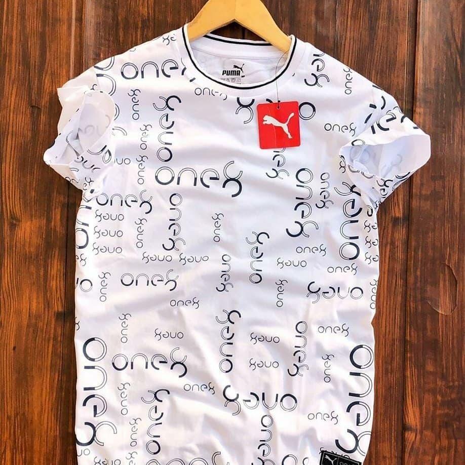 PolyWear Tee Printed Half Sleeves Mens Round Neck Casual