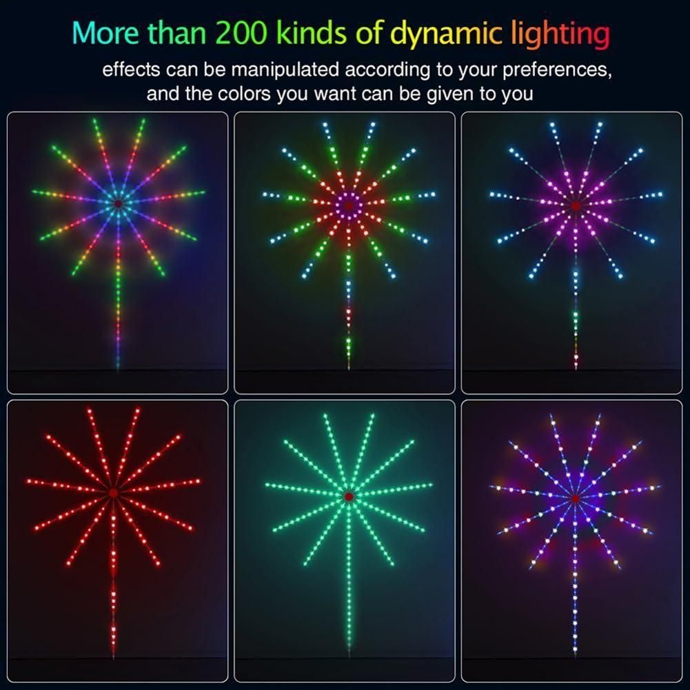 NovaGlow LED Fireworks Light - Safe USB Powered Multicolor
