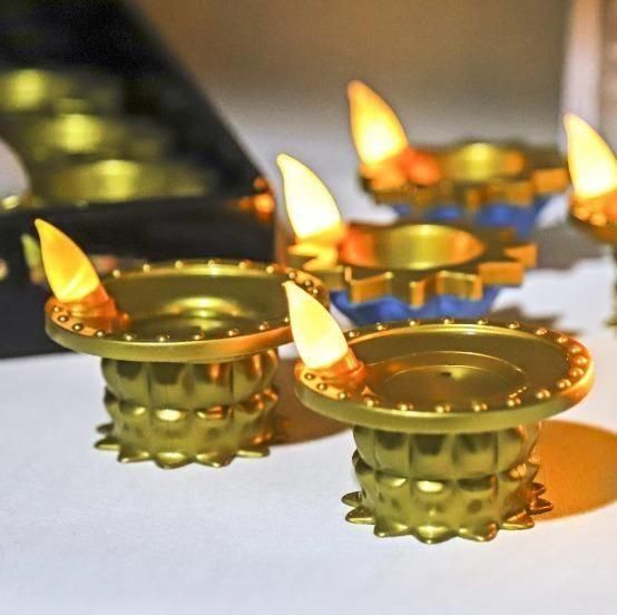 AuraGlow Water Pouring Diya LED Light - Festive Centerpiece