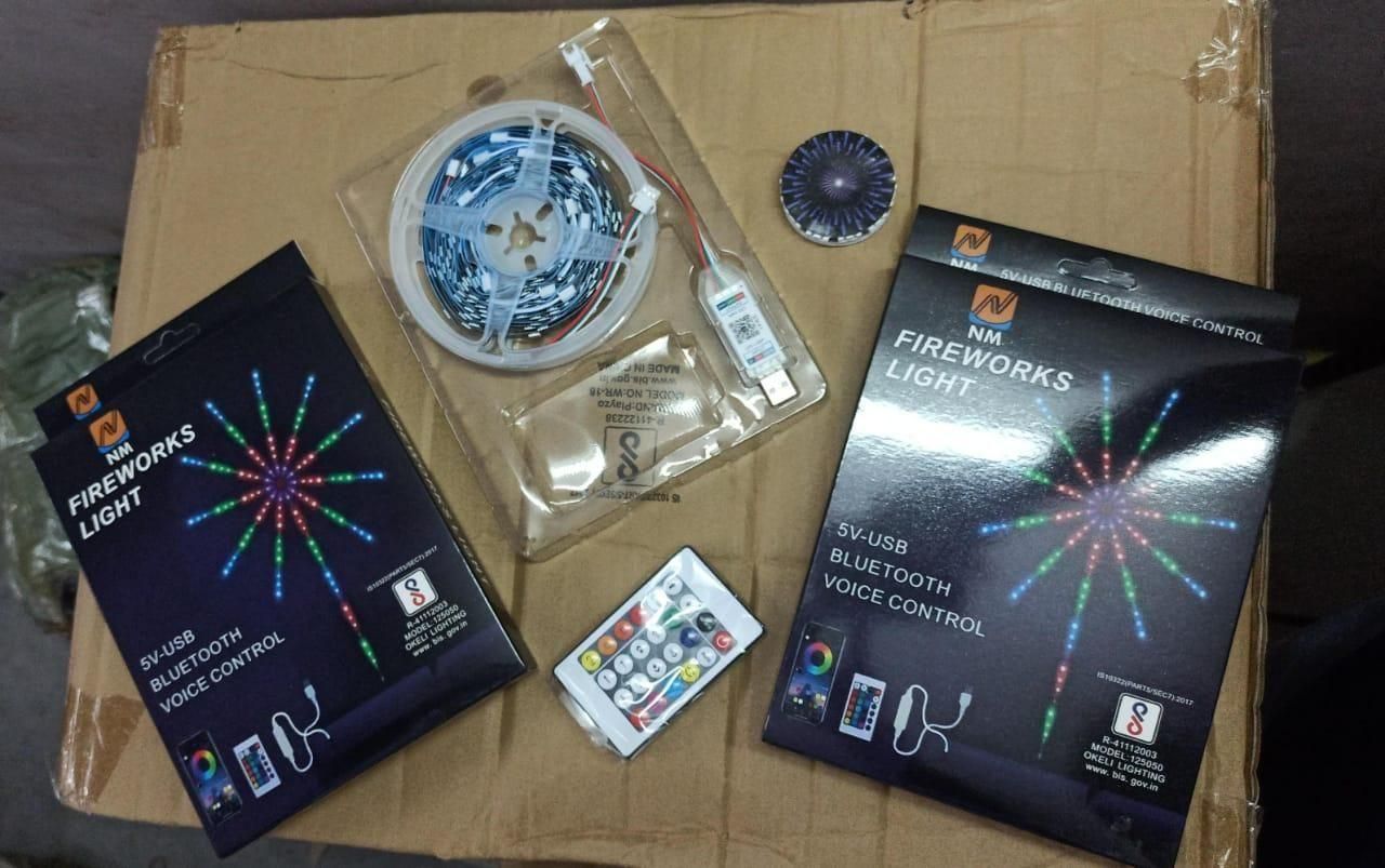 NovaGlow LED Fireworks Light - Safe USB Powered Multicolor