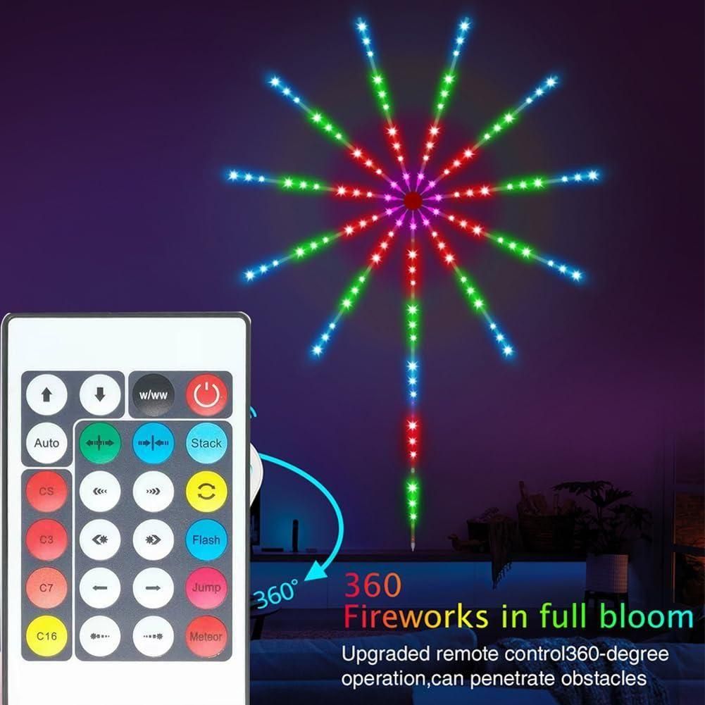 NovaGlow LED Fireworks Light - Safe USB Powered Multicolor