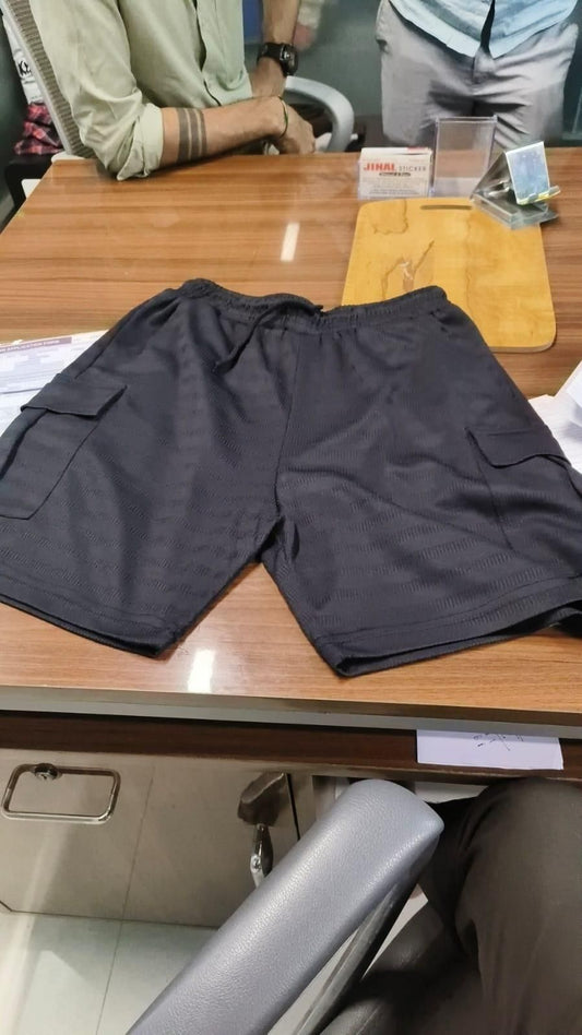 UrbanFlex Men Cotton Casual Cargo Shorts 3 Pack - Slim Fit