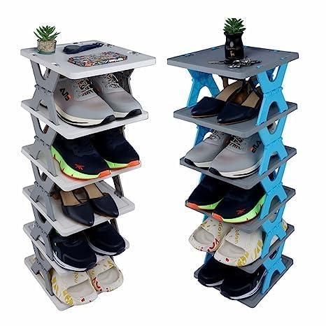 SmartFoldable Shoes Tier Rack 4 Layer - Space Saving