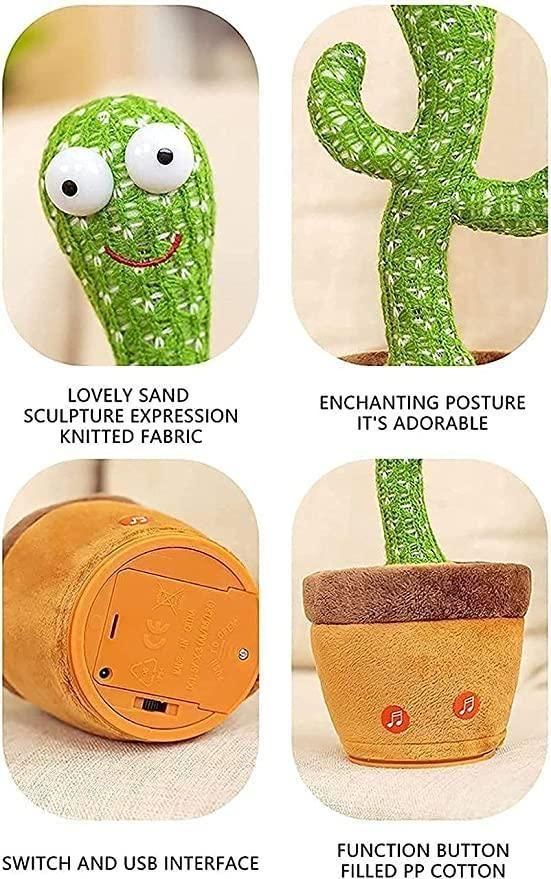 LED Musical Dancing And Mimicry Cactus Toy For Kids