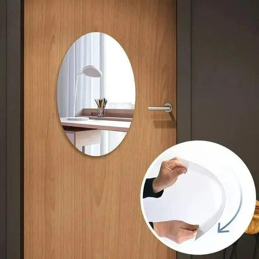 GlowHome Oval And Square Mirror Duo Pack Of 2 Decor