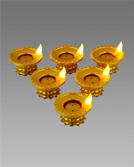 AuraGlow Water Pouring Diya LED Light - Festive Centerpiece
