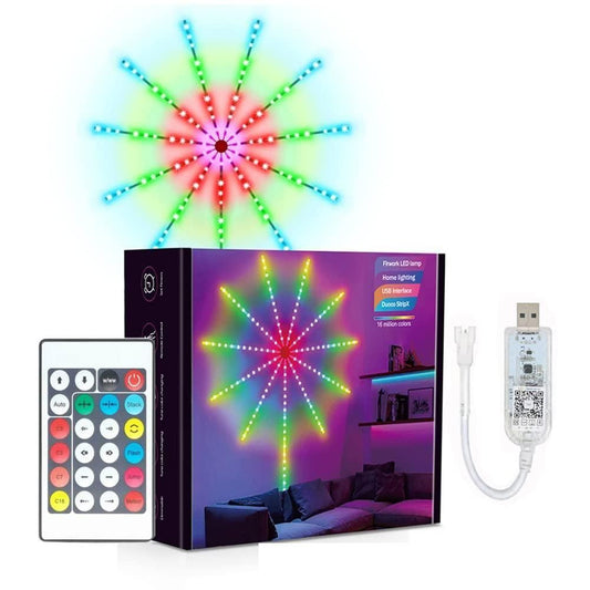 NovaGlow LED Fireworks Light - Safe USB Powered Multicolor