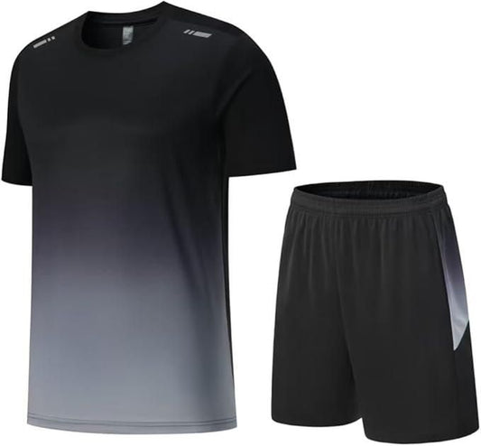 Brand Men's Jersey T Shirt And Bottom Set - Slim Fit