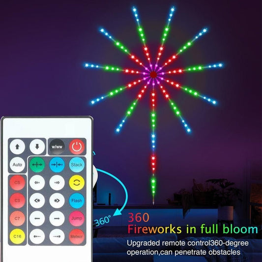 NovaGlow LED Fireworks Light - Safe USB Powered Multicolor